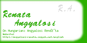 renata angyalosi business card